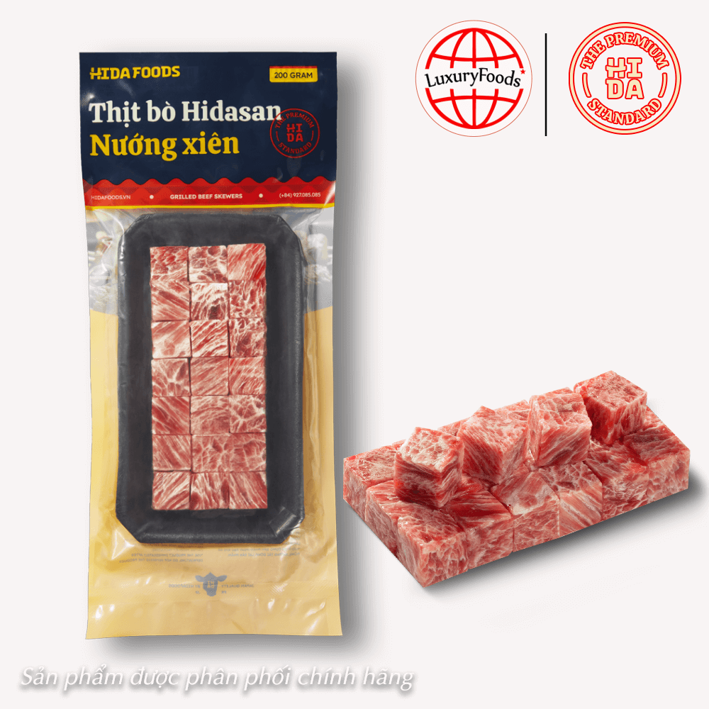 Thịt Bò Nướng Xiên Hidasan 200g